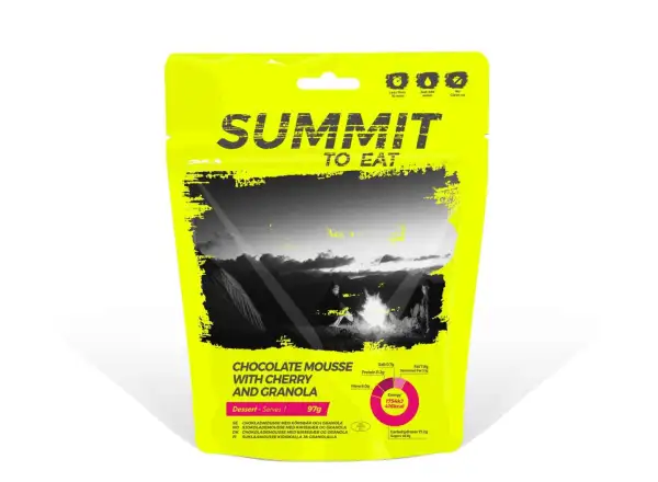 Summit To Eat dehydrated food Chocolate Mousse with Granola and cherries 97 g