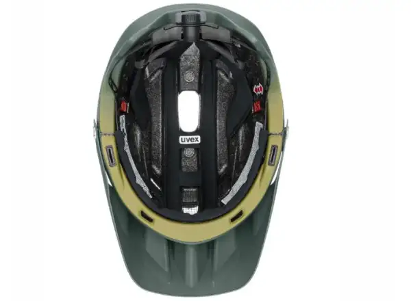 Uvex Quatro Integrale MTB helmet Tocsen Forest/Mustard Matte