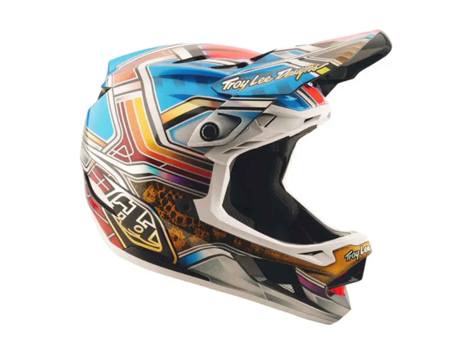 Troy Lee Designs D4 Carbon helmet Lowrider Blue