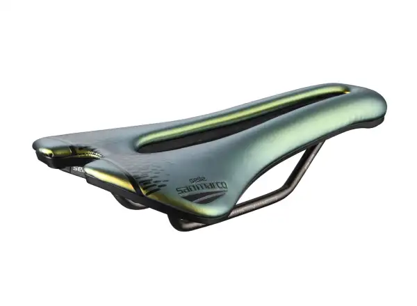Selle San Marco Aspide Short Open-Fit Racing Narrow saddle Iridescent Gold