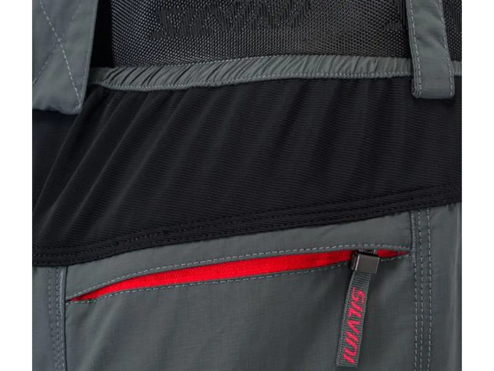 Silvini Rango men's MTB shorts charcoal/red