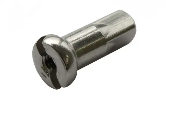 Büchel nipple 2.0x12 mm brass nickel-plated silver