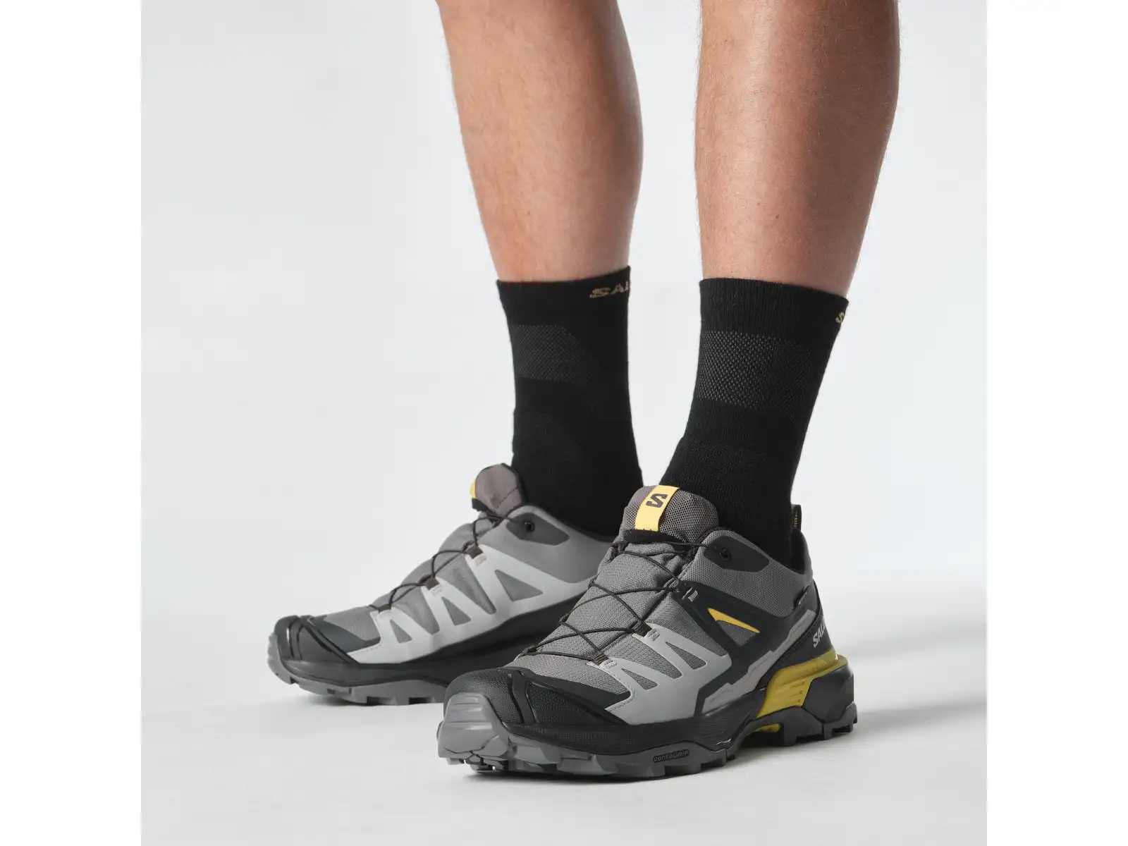 Salomon X Ultra 360 GTX men's hiking shoes Castlerock/Black/Spicy Mustard