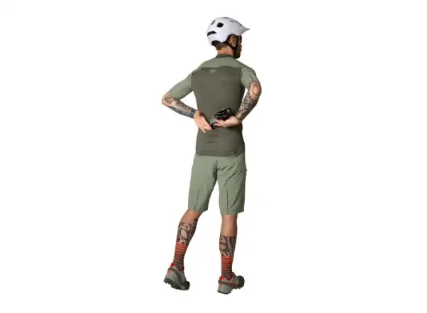 Dynafit Ride Light 1/2 zip men's jersey short sleeve Thyme