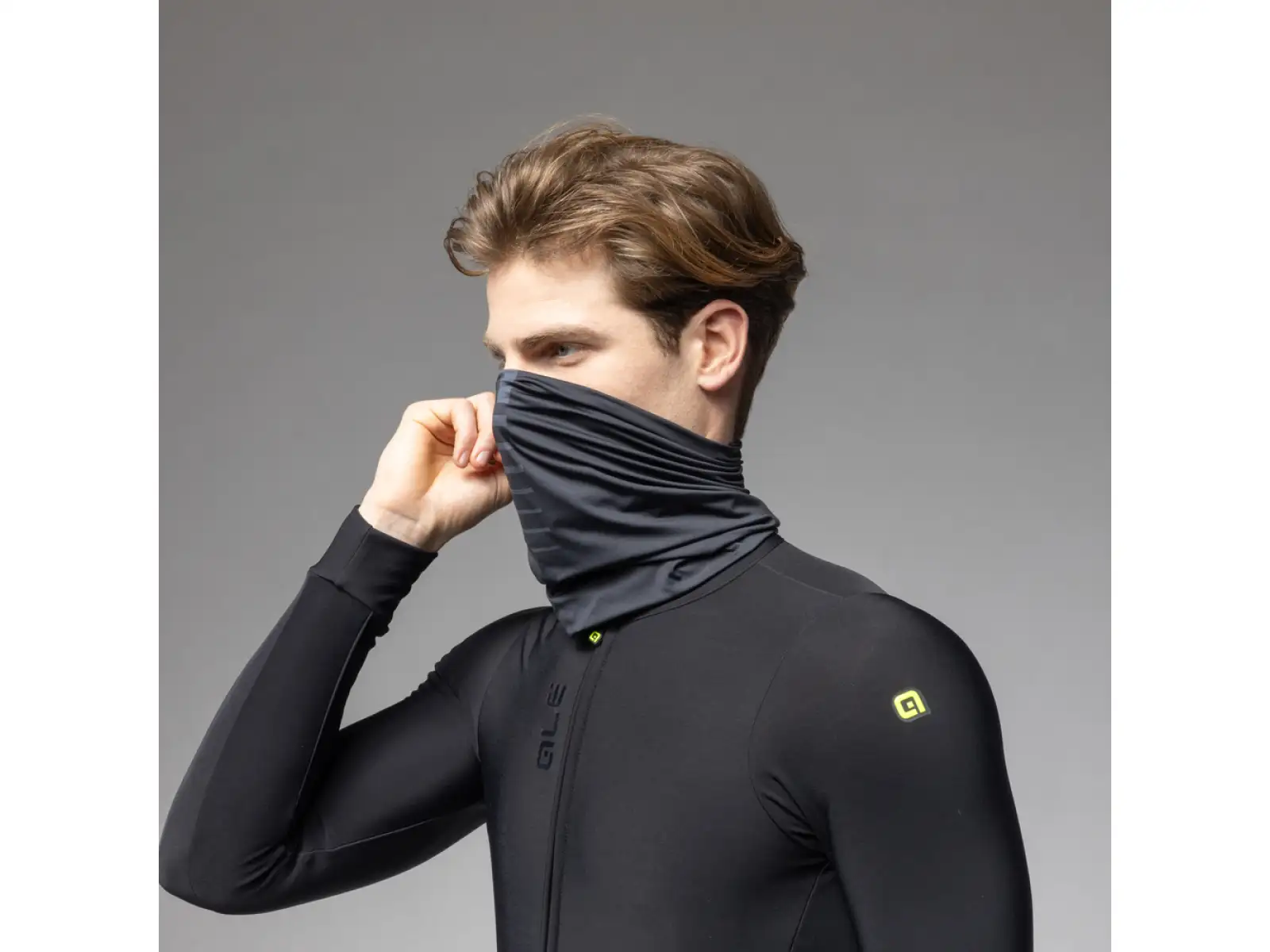 Alé Identity 2.0 cycling neck warmer Charcoal
