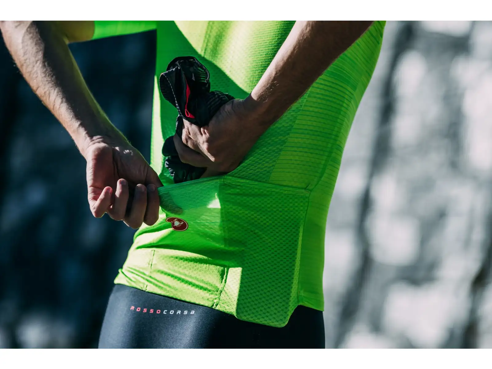 Castelli Aero Race 6.0 men's jersey short sleeve Electric Lime