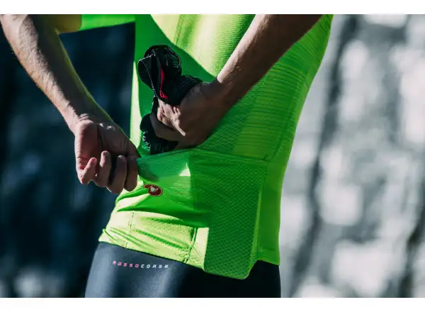 Castelli Aero Race 6.0 men's jersey short sleeve Electric Lime