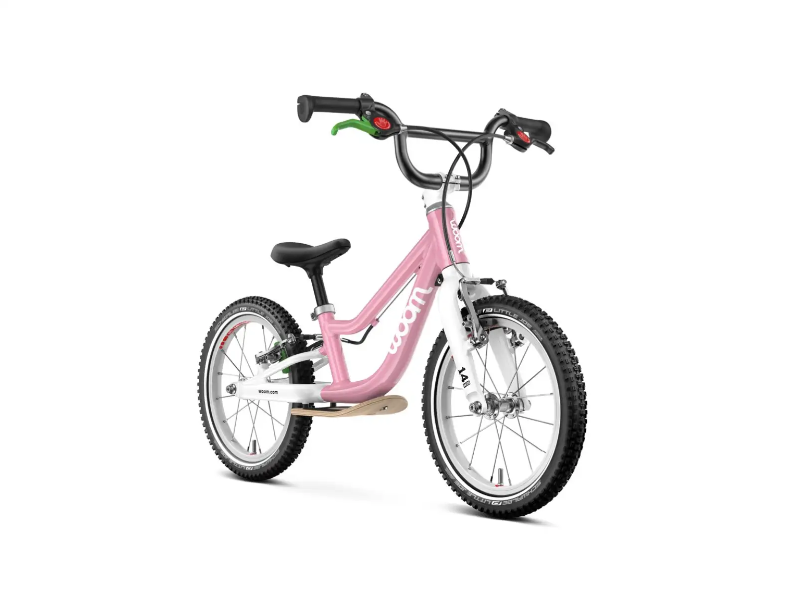 Woom GO 1 Plus children's balance bike 14" color Powder Pink