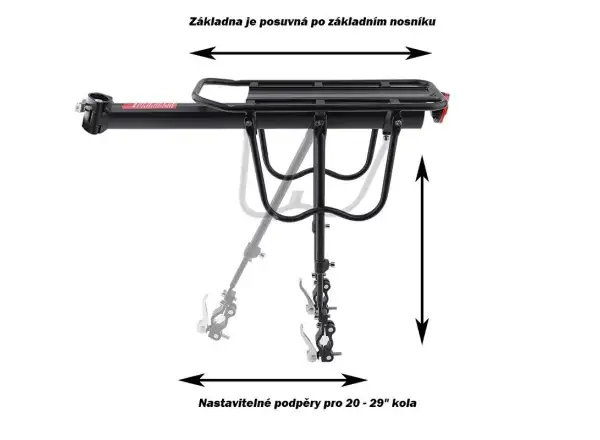 MAX1 Rock seatpost-mounted rack with stays 20-29" black