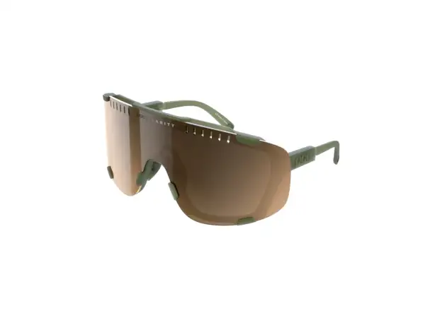 POC Devour cycling glasses Epidote Green/Translucent Brown Silver
