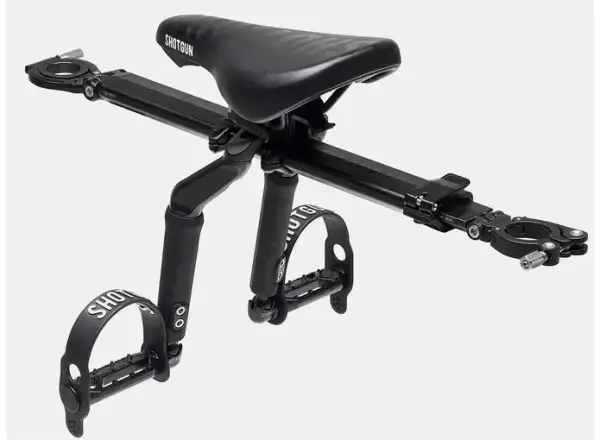 Kids Ride Shotgun Pro Combo child seat and handlebars on frame