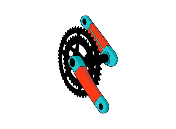 RideWrap protective film set for road cranks 60% coverage glossy