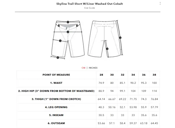 Troy Lee Designs Skyline Trail Short men's shorts Washed Out Cobalt