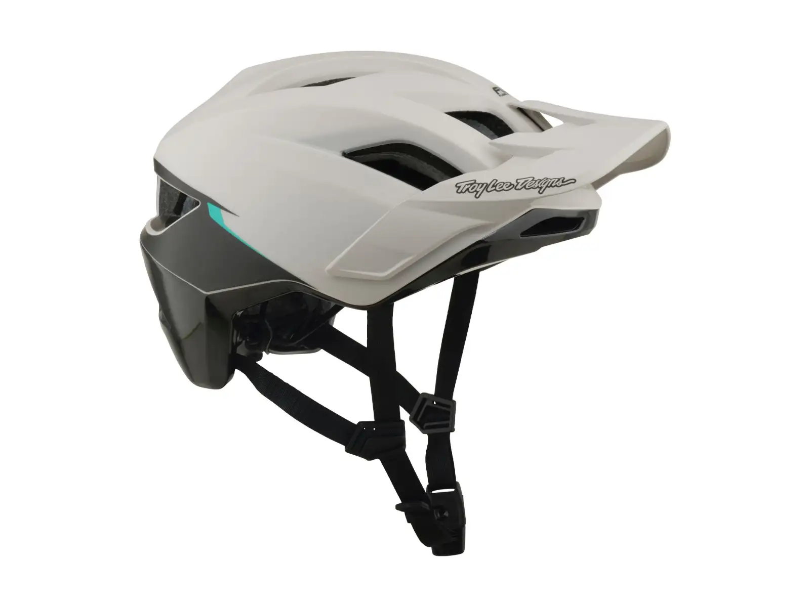 Troy Lee Designs Flowline SE MIPS helmet Stacks Pumice/Real Teal
