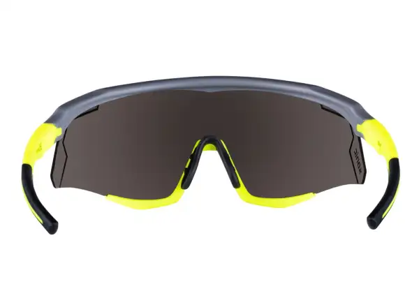Force Sonic cycling glasses gray/fluo, blue-violet mirror lenses