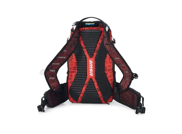 USWE Flow 16 backpack with back protector Black/Red 16 l