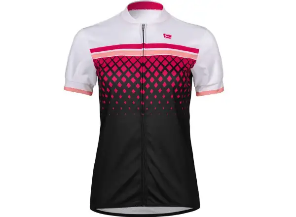 Etape Diamond women's jersey short sleeve white/pink