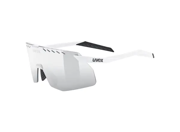 Uvex Pace Stage S sunglasses White Matt/Mirror Silver