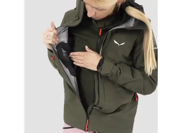 Salewa Sella 3L Powertex women's jacket Dark Olive