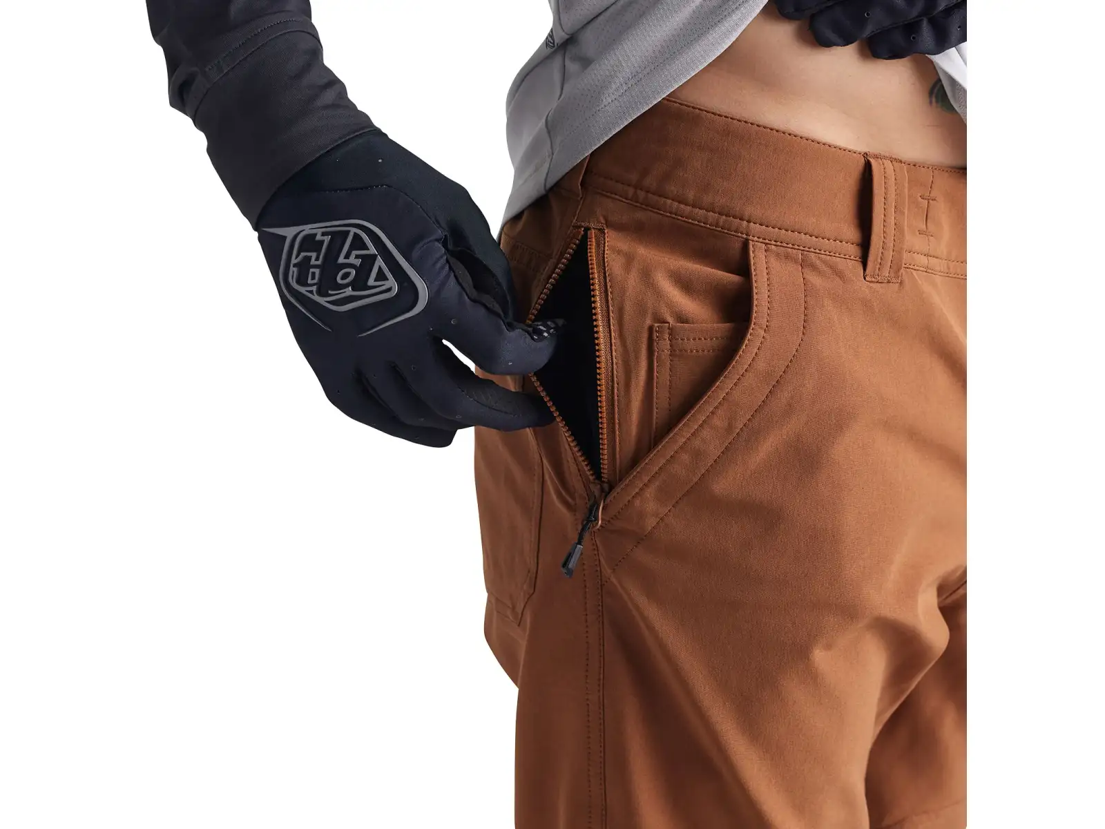 Troy Lee Designs Ruckus Long Travel Pant men's trousers Mono Dark Canvas