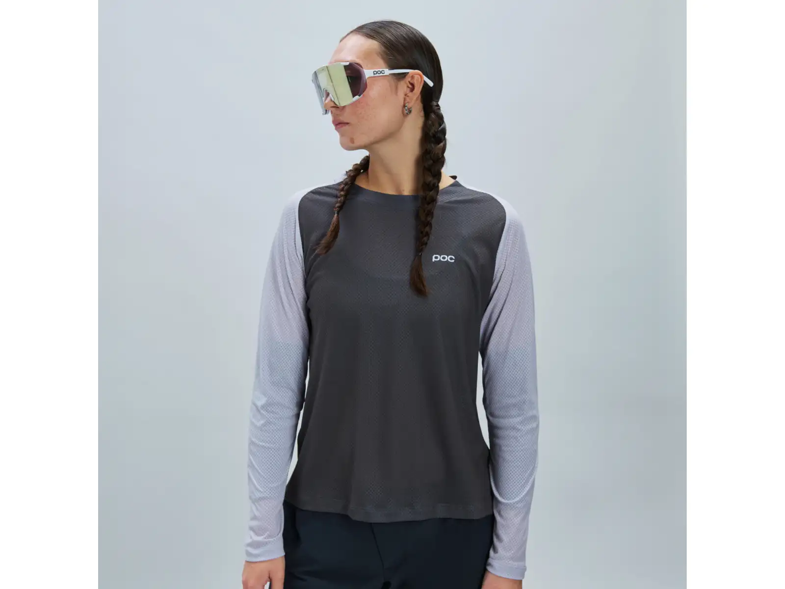 POC Motion Air women's jersey long sleeve Granite Grey
