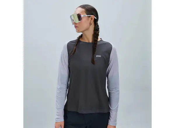 POC Motion Air women's jersey long sleeve Granite Grey
