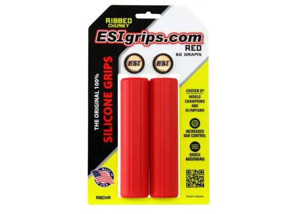 ESI Ribber Chunky grips Red