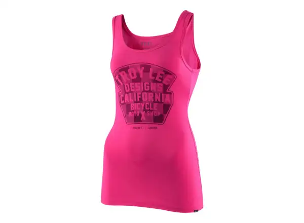 Troy Lee Designs Grangveer Check women's tank top Raspberry