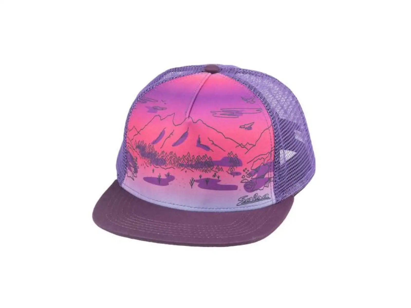 Salsa Landscape trucker hat purple