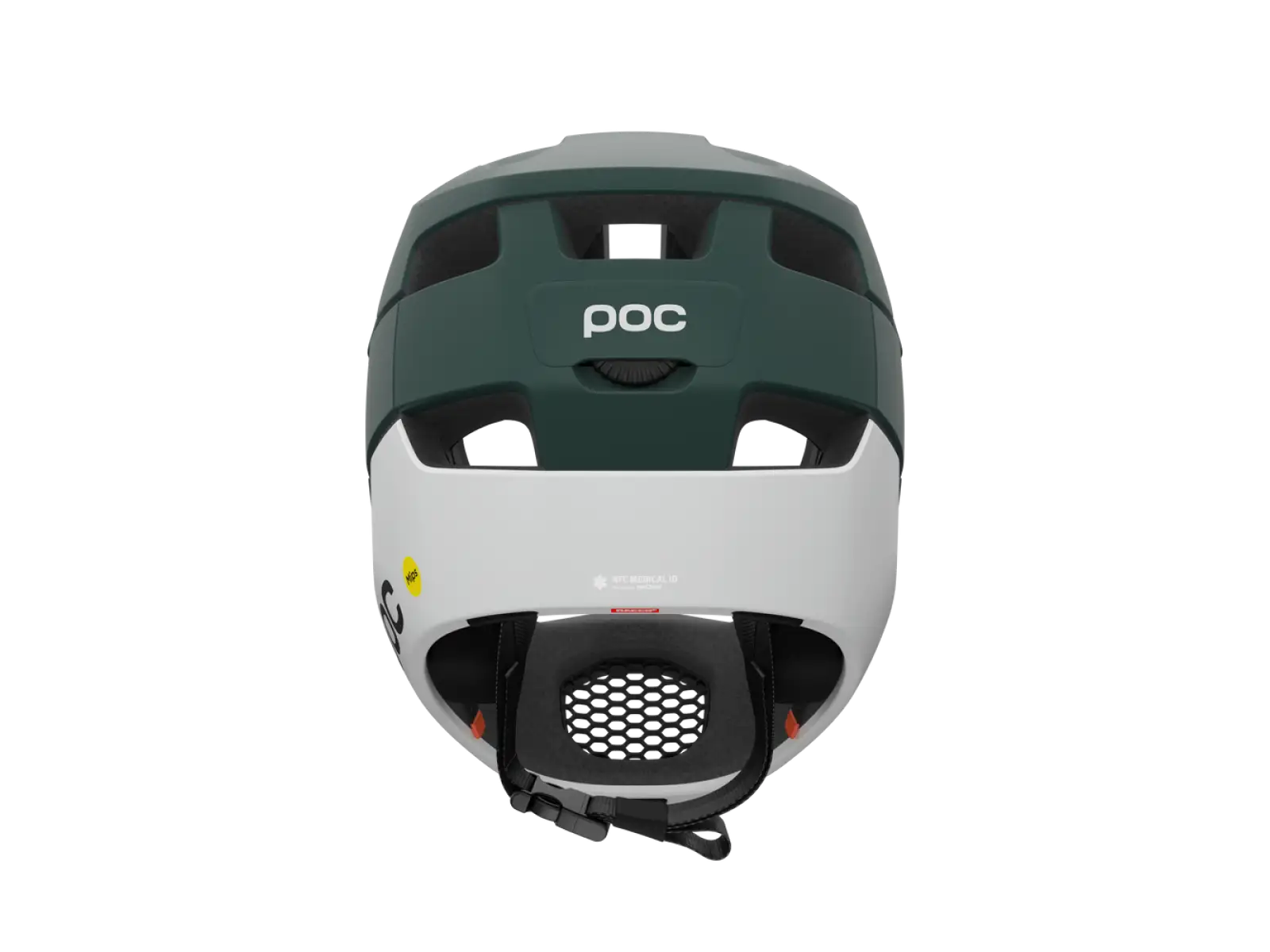 POC Otocon Race MIPS MTB helmet Pargasite Green Matt/Hydrogen White Matt
