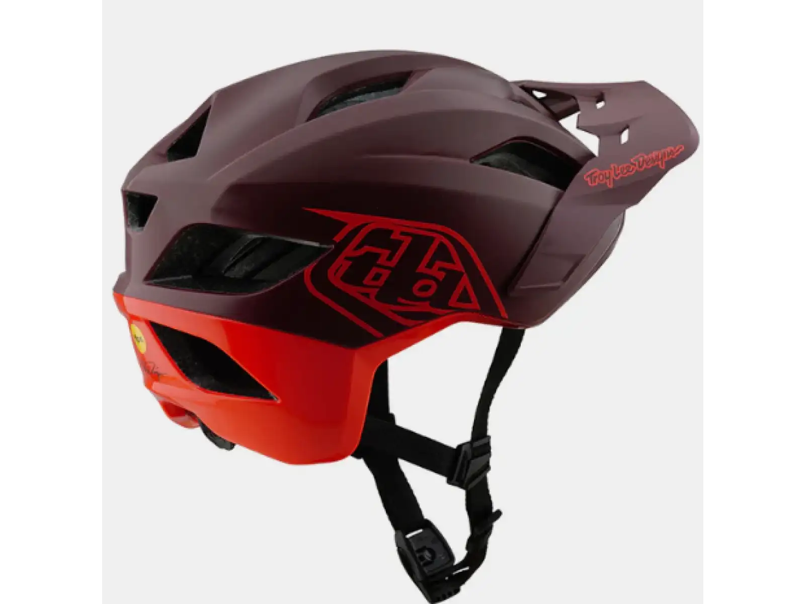 Troy Lee Designs Flowline SE helmet Badge Maroon