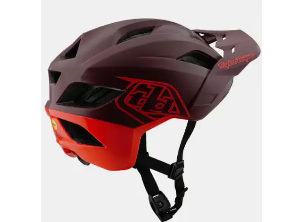 Troy Lee Designs Flowline SE helmet Badge Maroon