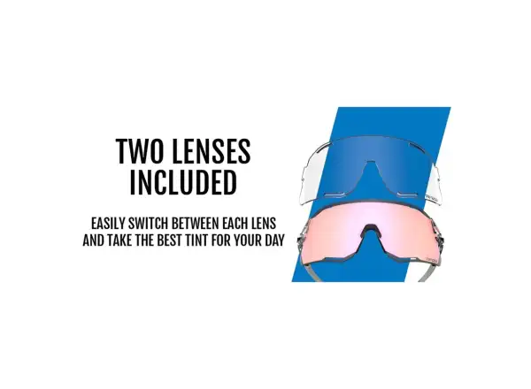 Tifosi Rail Race sport sunglasses Crystal Clear/Clarion Rose/Clear