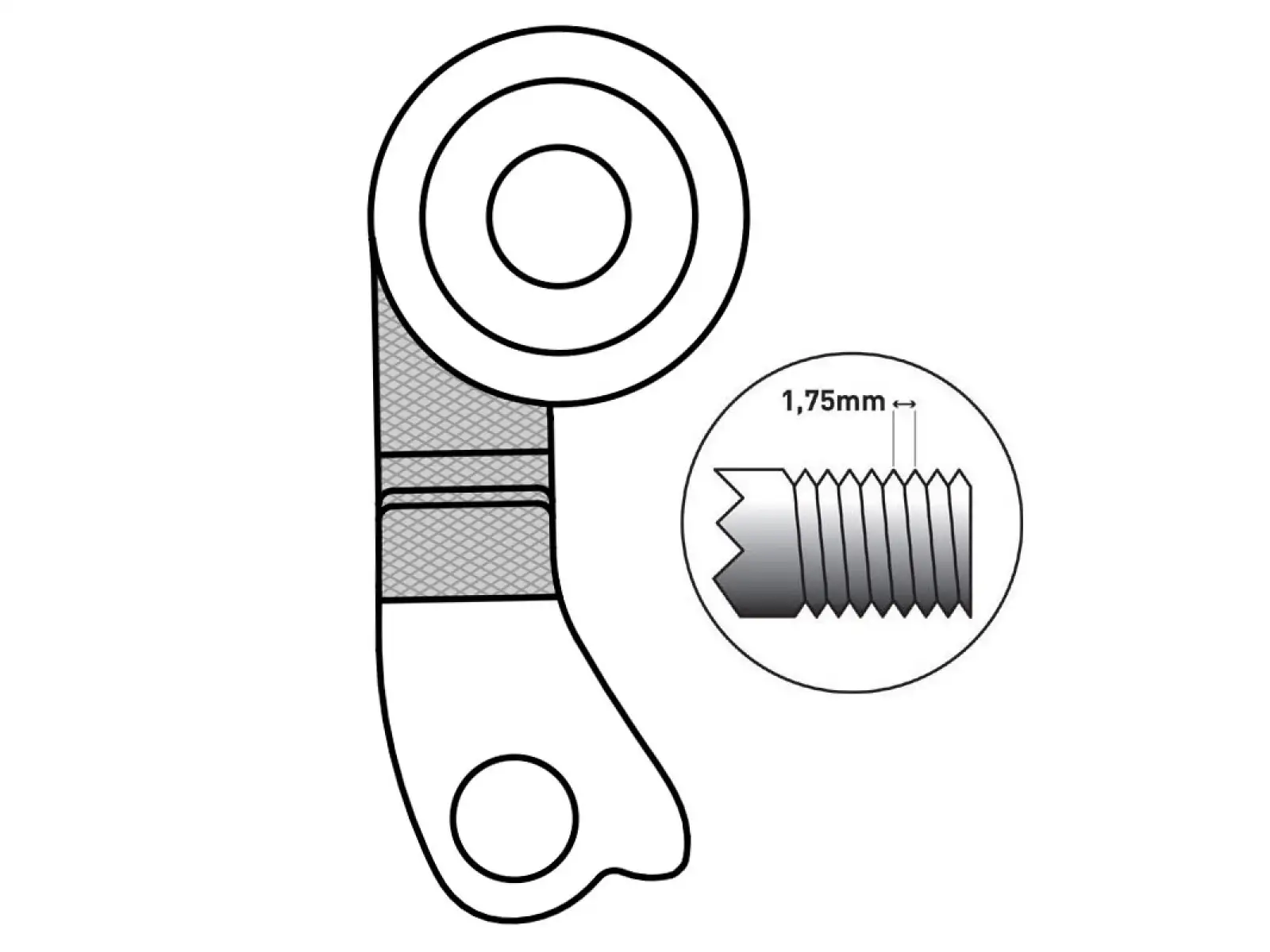 Union GH-249 derailleur hanger Bulls