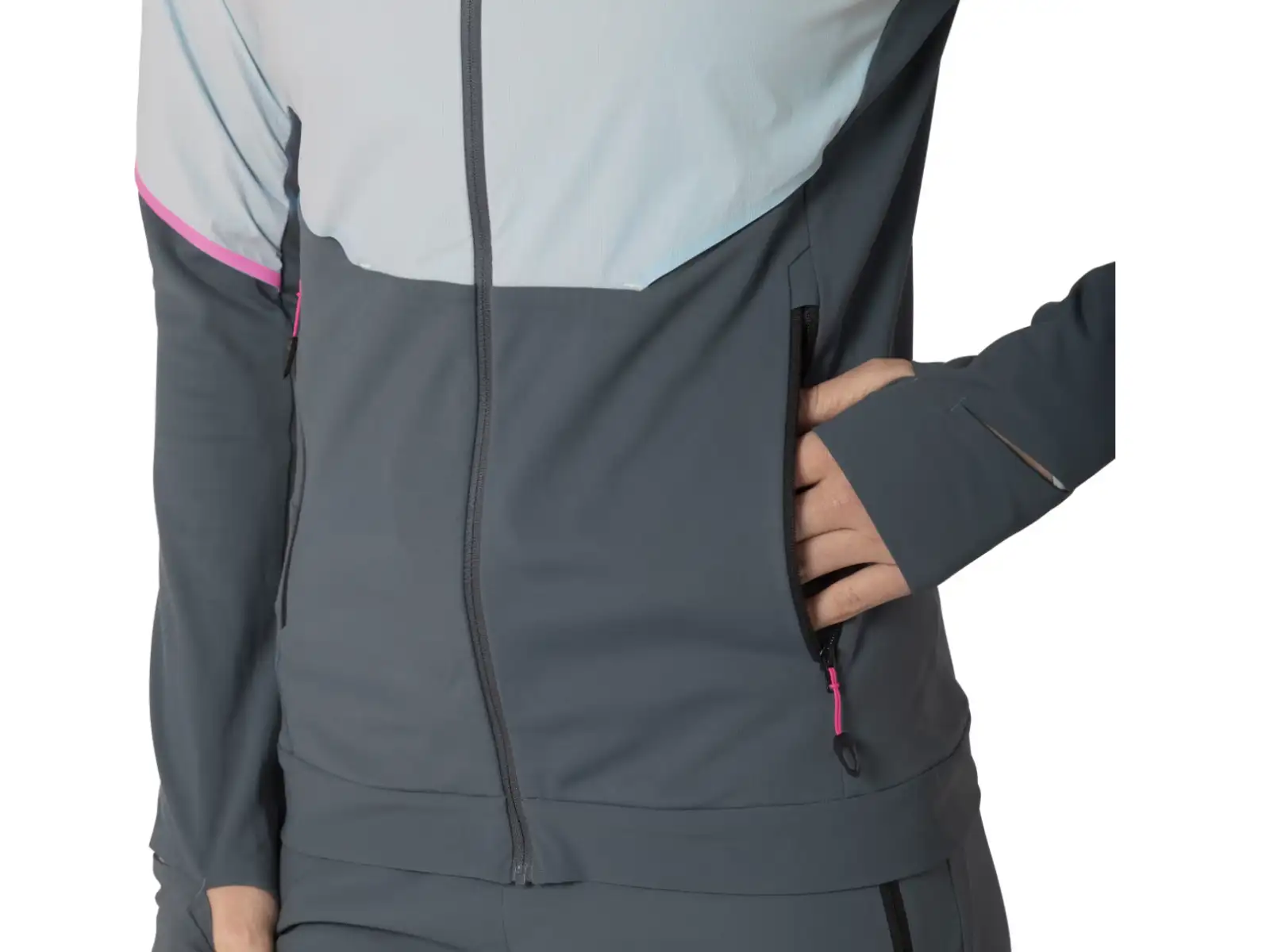 Dynafit Alpine Hybrid women's running jacket Cloud Blue