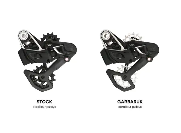 Garbaruk pulleys for Sram Eagle Transmission 14+16T Black