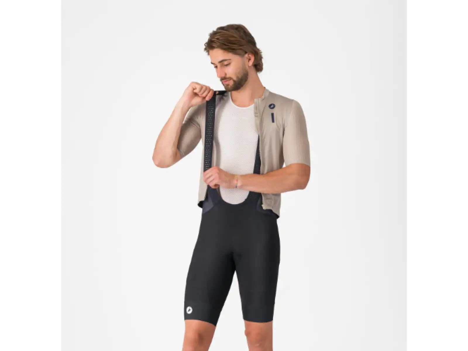 Castelli Endurance 4 men's shorts with pad and bib Black