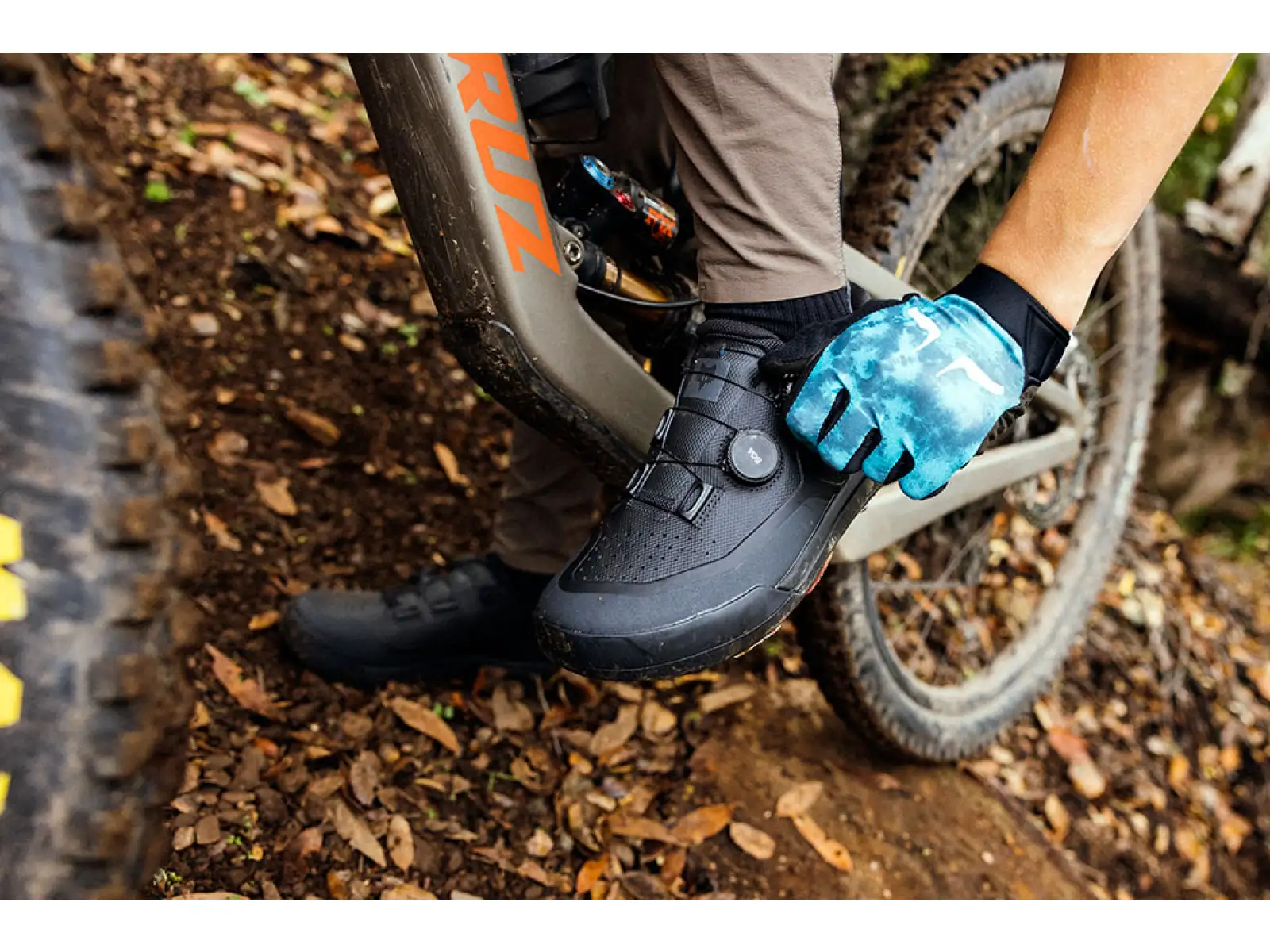 Fox Union Boa MTB men's cycling shoes Red
