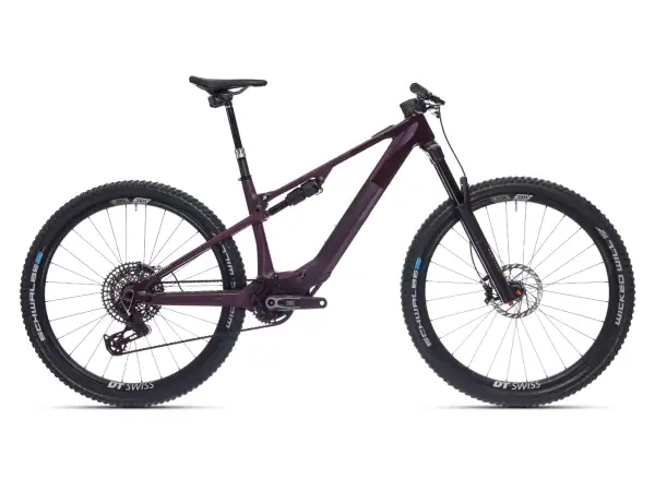 Superior iXF 9.8 mountain e-bike matte berry carbon