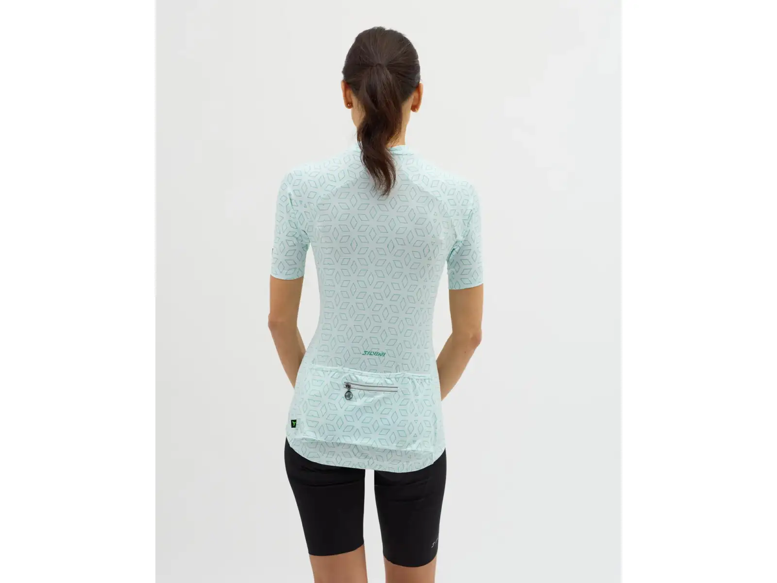 SIlvini Catirina women's jersey short sleeve Cloud/Green