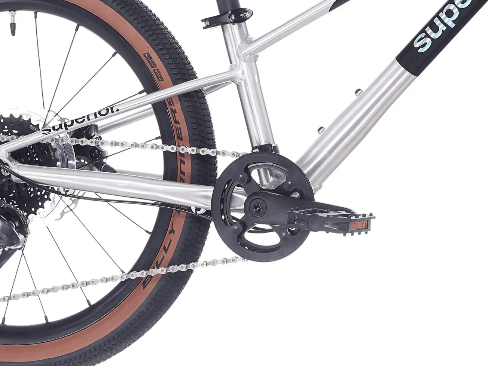 Superior TEAM 20 bike Gloss Brushed Alu / Rainbow Black 9.0"