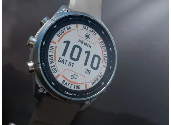 Garmin Fénix 9 Pro inReach Solar 51 mm smart watch Titanium Pebble Gray/Silver Gray