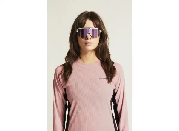 Craft Core Dry Baselayer women's set long sleeve shirt+pants pink