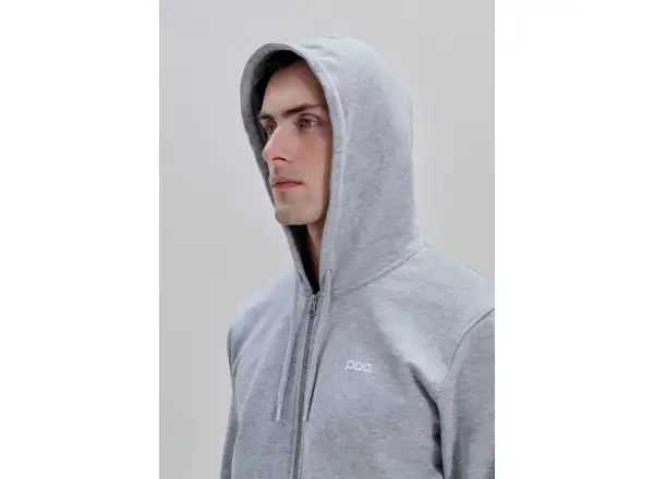 POC Zip Hoodie zip-up hooded sweatshirt Grey Melange