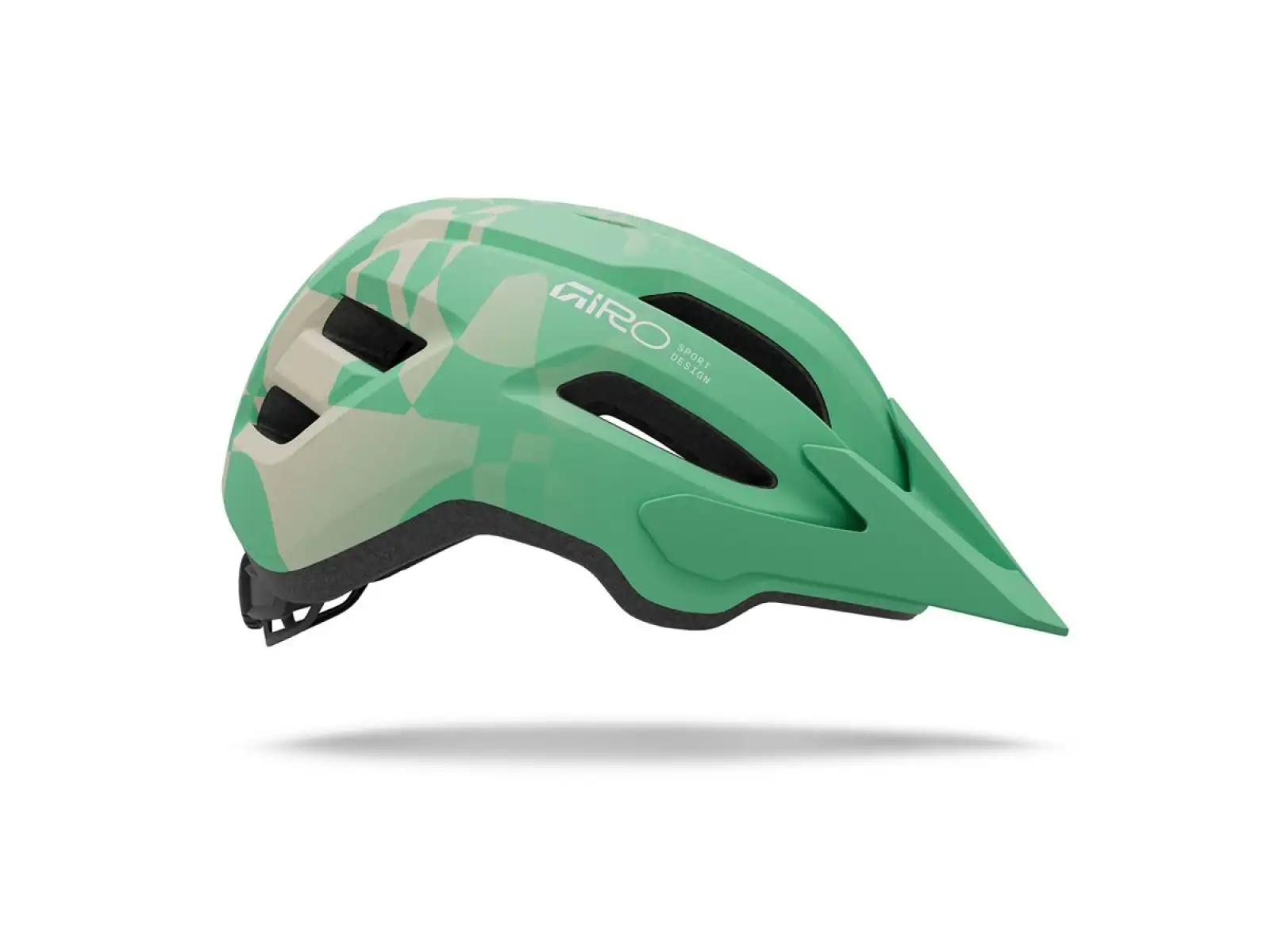Giro Fixture II Youth children's helmet Mat Green Rush