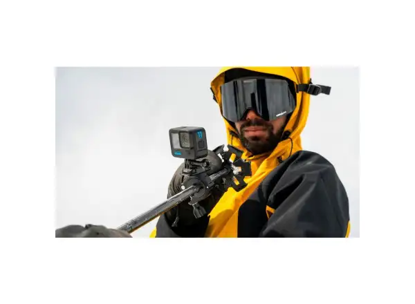 GoPro camera mount on handlebars