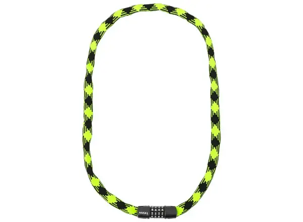 Max1 Twist chain combination lock 3,2x1200 mm green/black