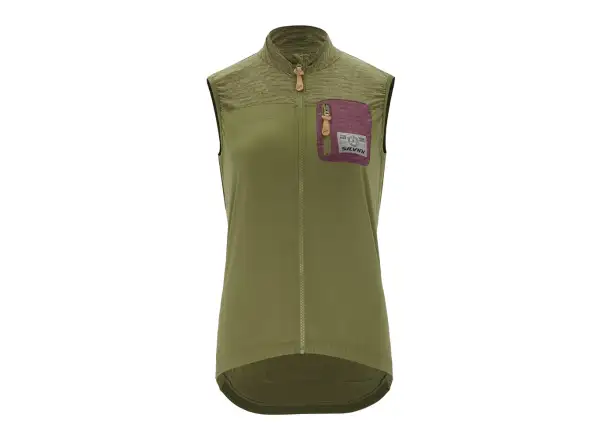 Silvini Caira women's gravel vest Olive/Plum
