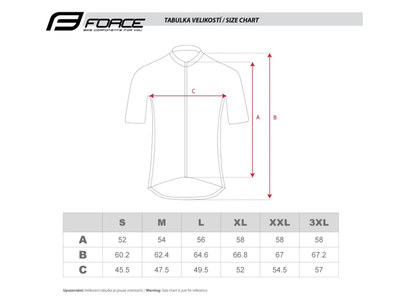 Force Pure men's jersey short sleeve red