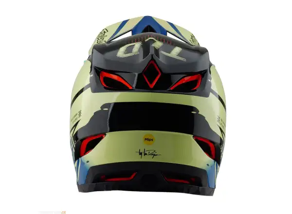 Troy Lee Designs D4 Composite Drip full-face helmet Glo Yellow